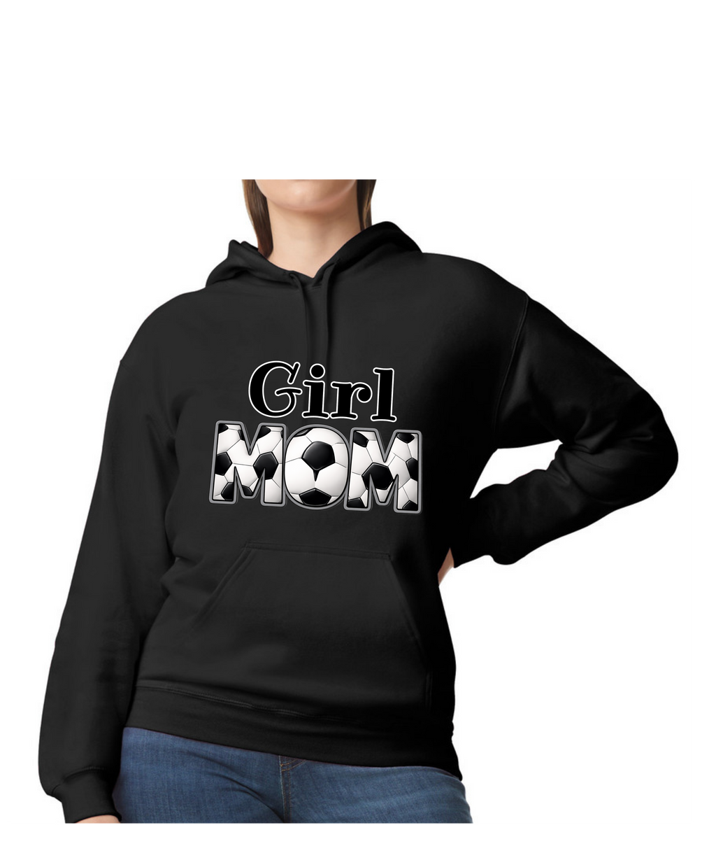 Soccer - Girl Mom Adult Hoodie