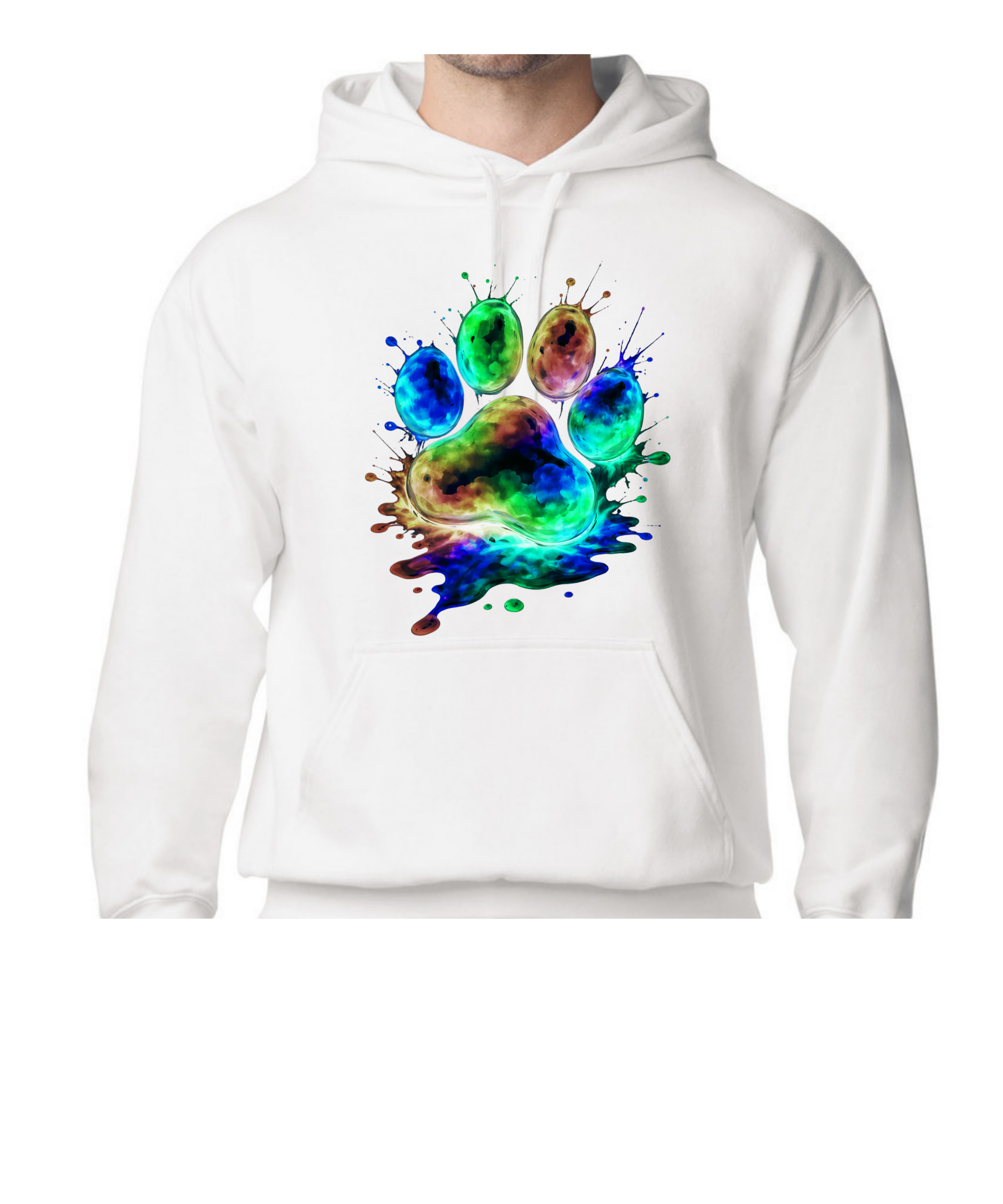 Paw Print - Inkblot Adult Hoodie