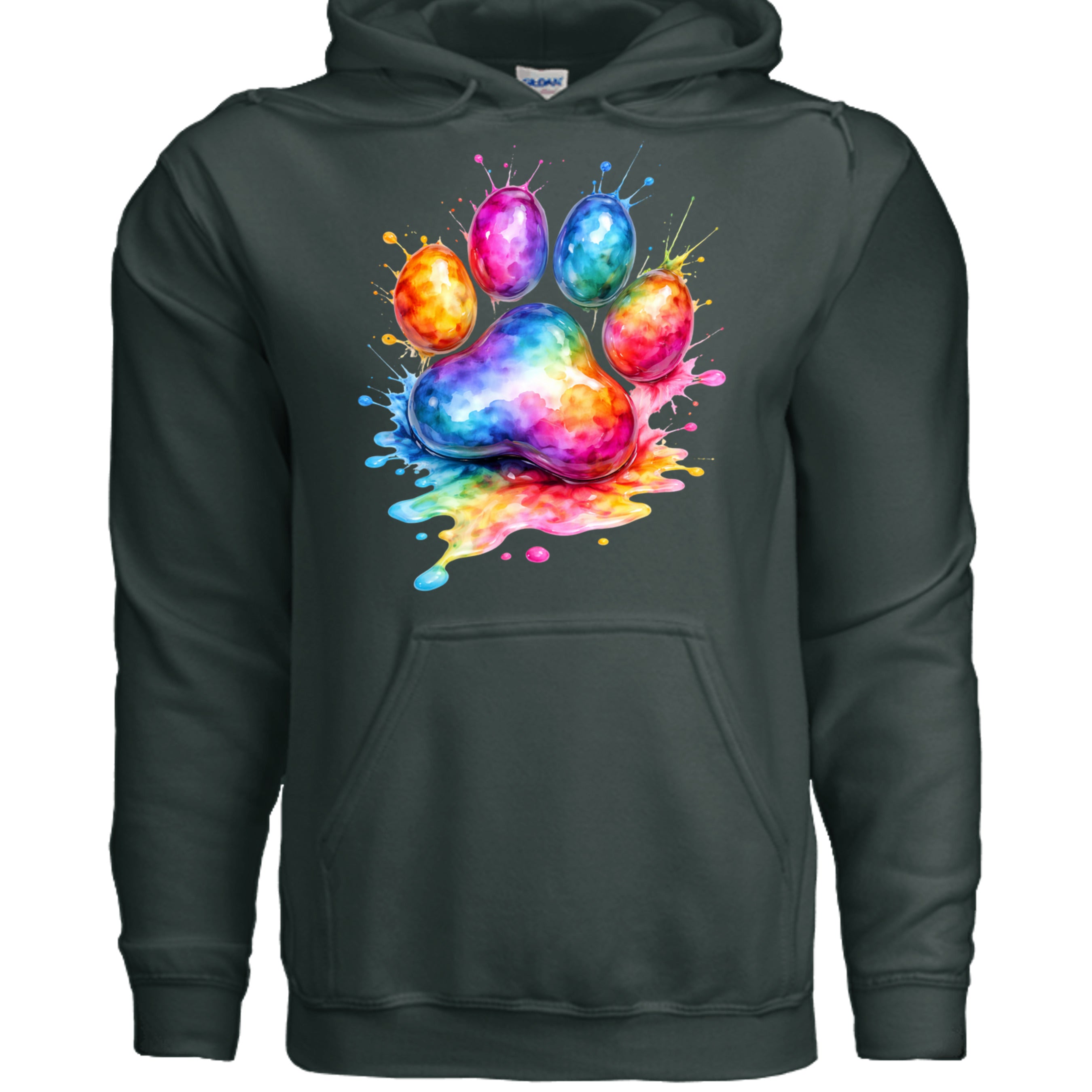 Fan Charcoal Heather - G185 - FRONT