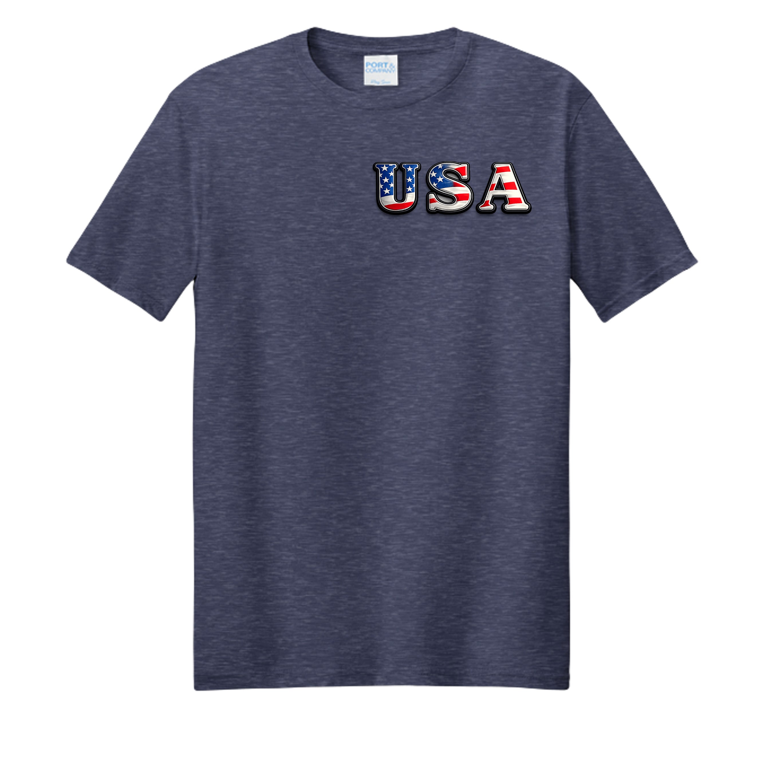 Team Navy Heather - PC455 - FRONT